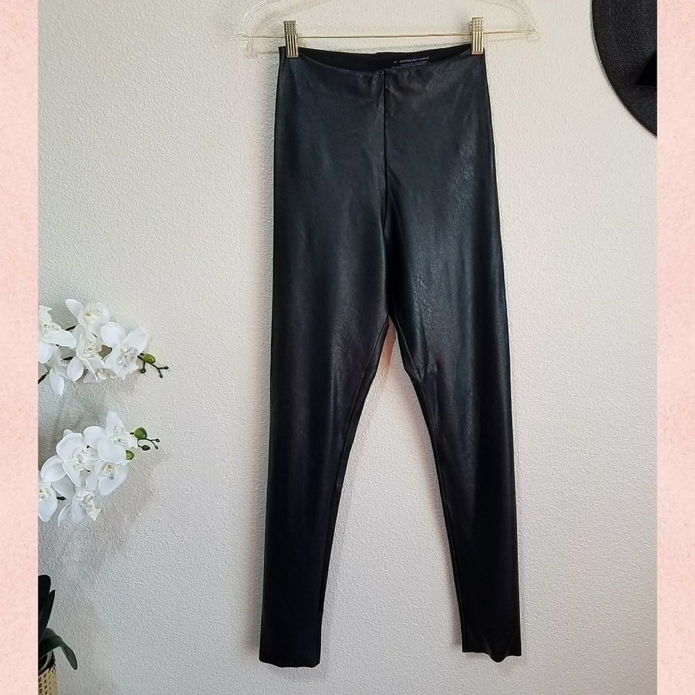 Commando Control Top Faux Leather Leggings